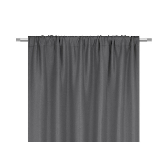 Zasłona z taśmą FAMOUS CHIC 135x270 szary
